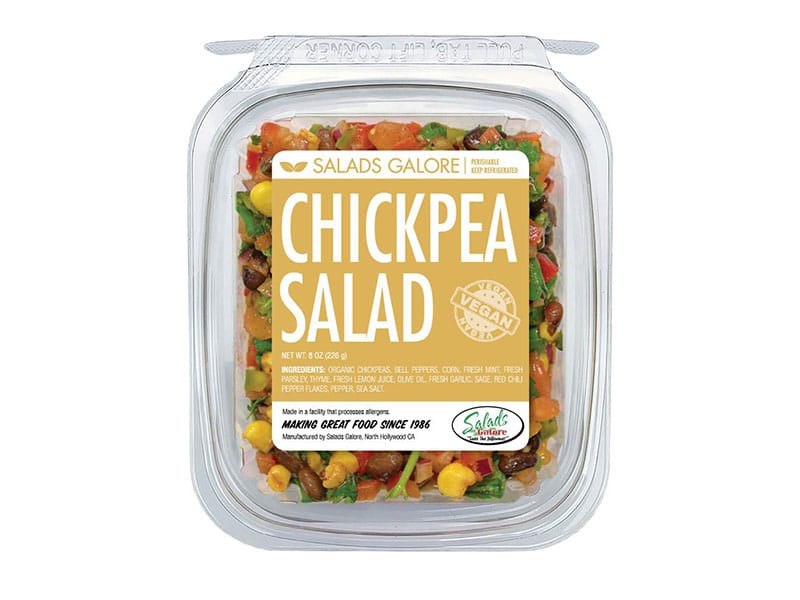 Specialty Salad, Chick Pea Salad Packaged