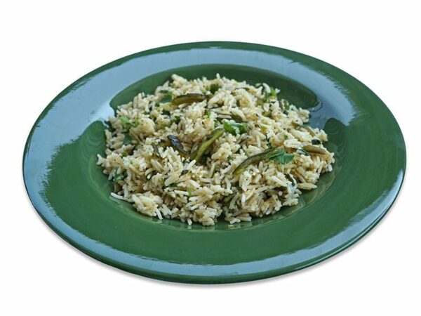 Rice, Tomatillo Plate
